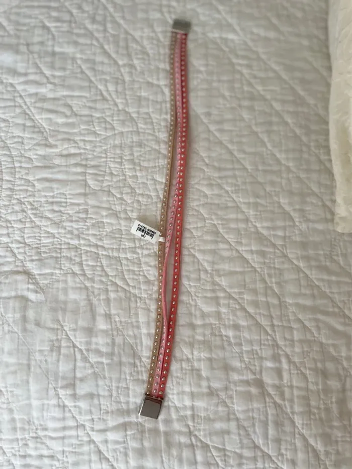 2 Bracelets Wrap rose ou beige - photo numéro 2