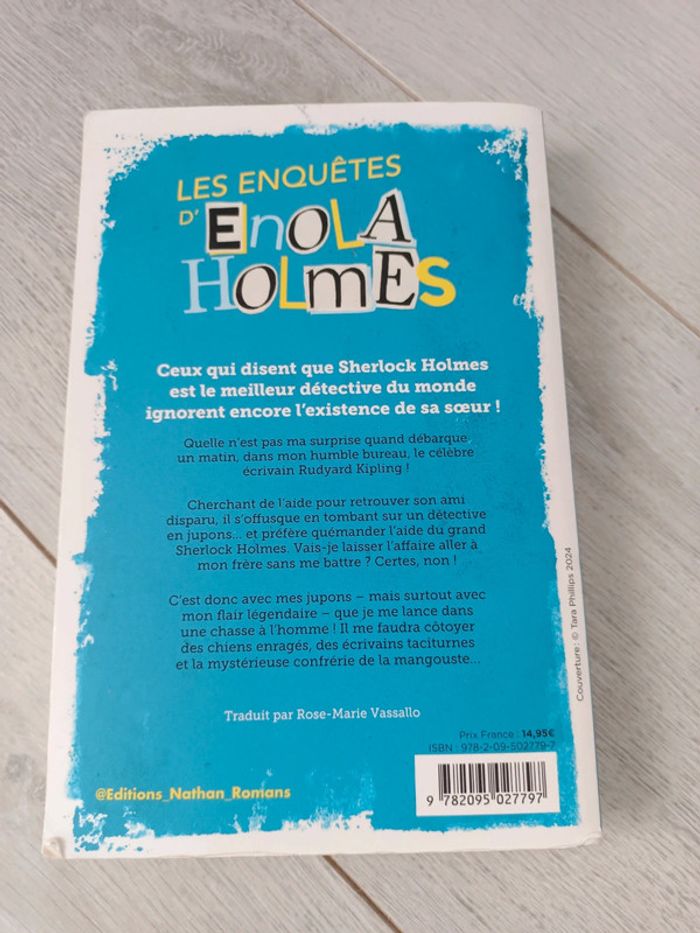 Livre Enola Holmes et la marque de la mangouste - photo numéro 2