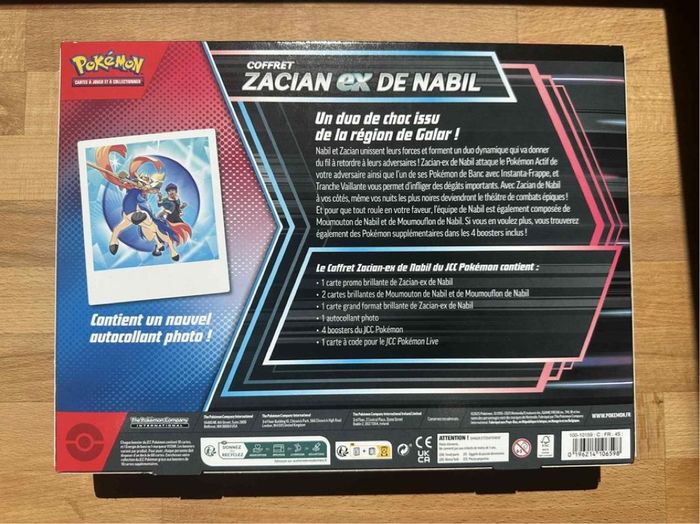 Pokémon coffret Zacian ex de Nabil - photo numéro 2