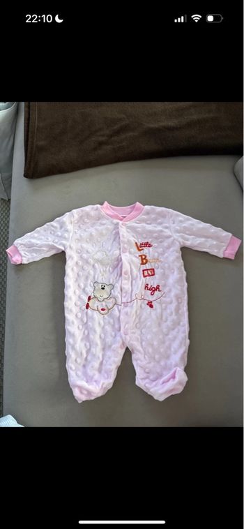 Pyjama Grenouillère Rose - Taille 0 naissance