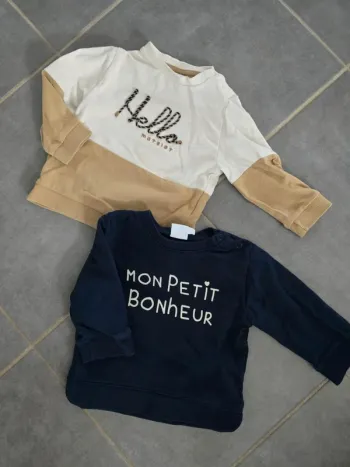Lot de 2 sweats