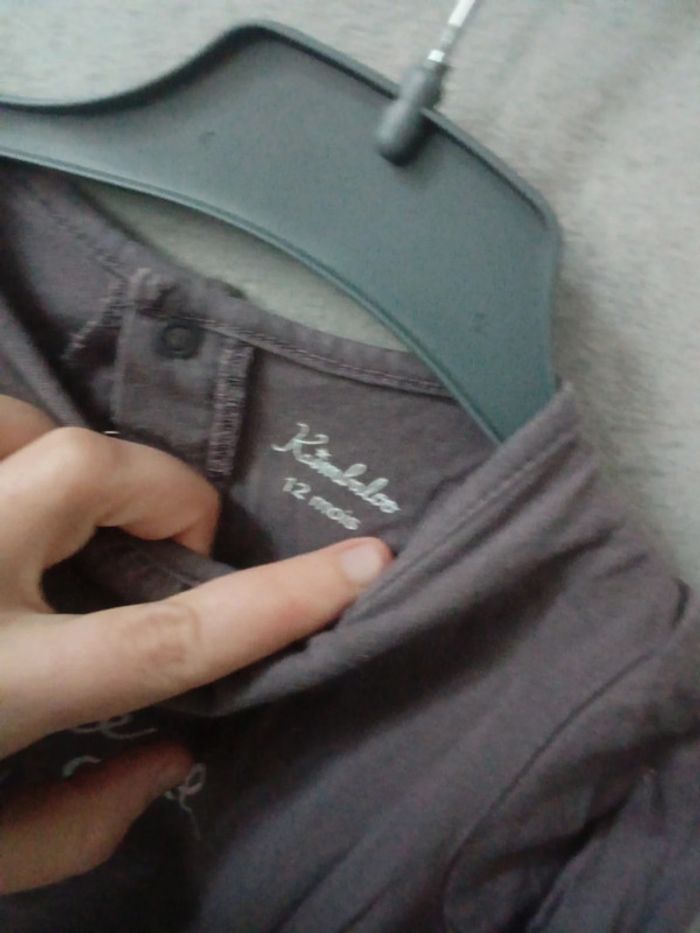 Tee shirt manche longue 12 mois kimbaloo - photo numéro 2