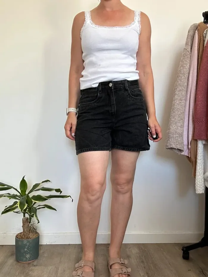 Pimkie Short en jean noir – Taille 38 – Très bon état - photo numéro 2