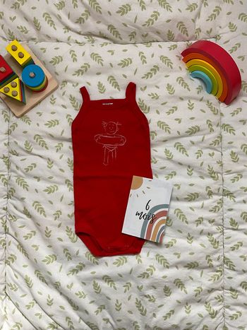 body débardeur rouge petit bateau 6 mois