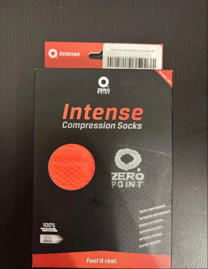 Zero Point Intense Compression Socks – Orange Taille M (neuves dans leur boîte) - photo numéro 6