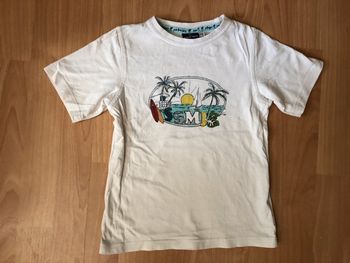 Joli T-shirt blanc MC Sergent Major T. 6 ans/116 cm