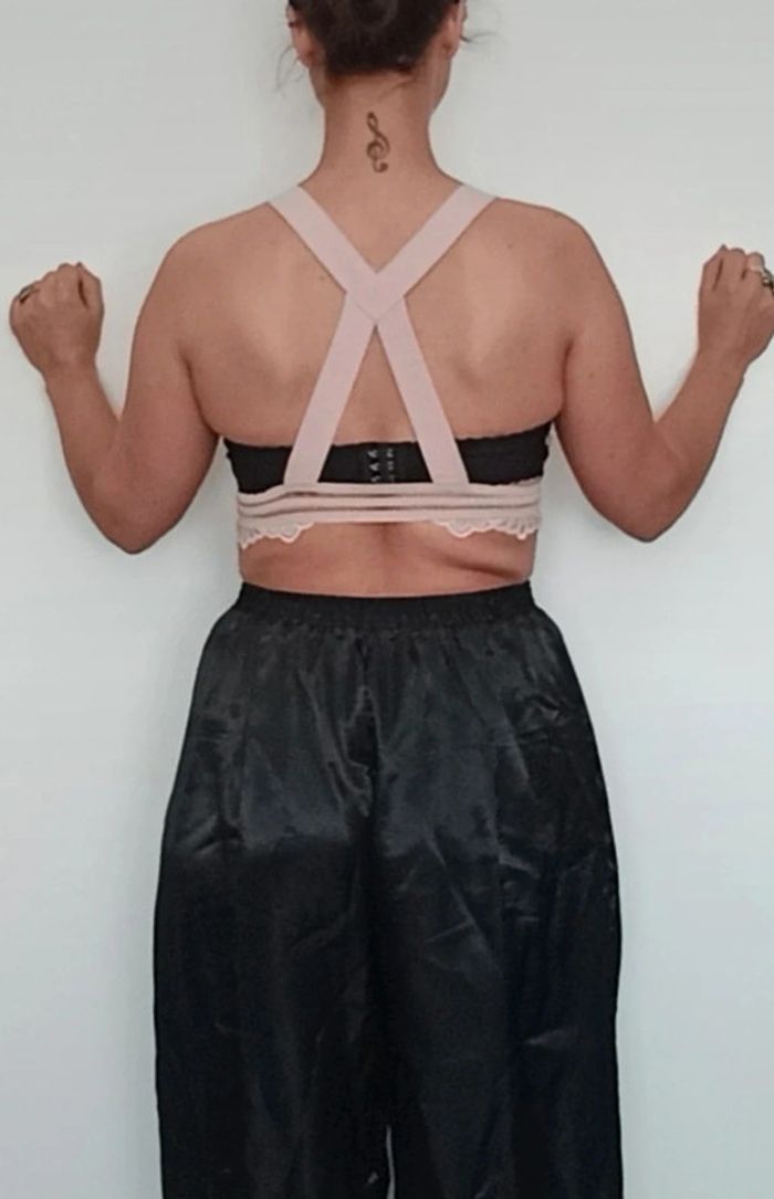 Bralette / brassière top crop dentelle pastel xl - photo numéro 4