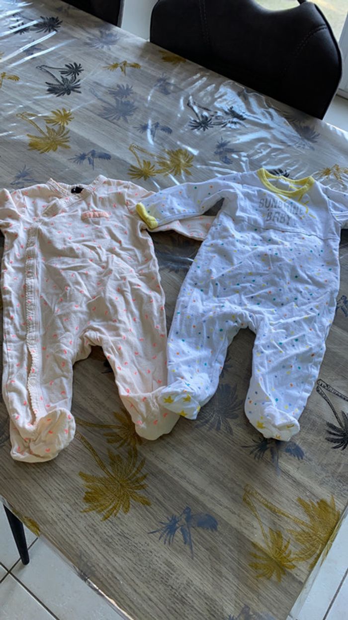 Lot de 2 Pyjama bébé fille leger
