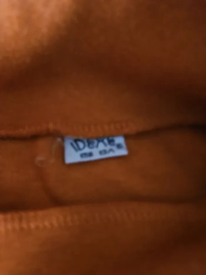 Pull à col roulé unisexe - Taille 13 ans (158cm) - Idexe - Orange - photo numéro 3