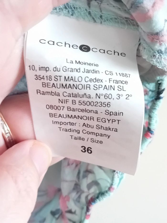 Haut à fleur Cache cache Taille 36 - photo numéro 2