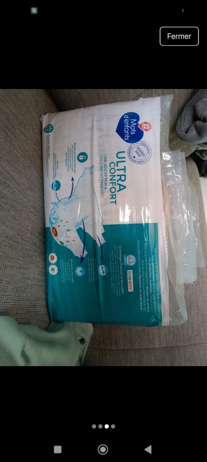 Couches Mots d’Enfants Ultra Confort T3 (4–9 kg) Paquet complet - photo numéro 3