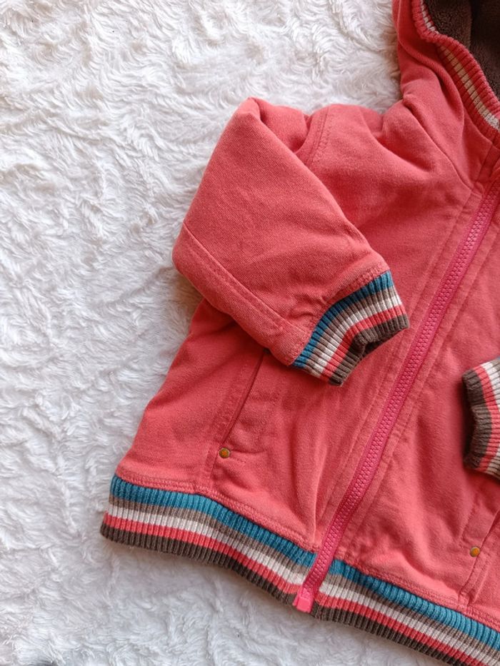 Veste gilet à capuche doublée chaud Garçon 9 mois Sergent major - photo numéro 3