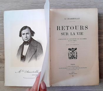 Auguste Chambolle - Retours sur la vie