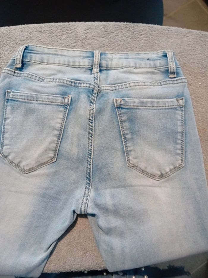 Jeans L/40 Femme Style Usé CC Fashion Petit Prix - photo numéro 5