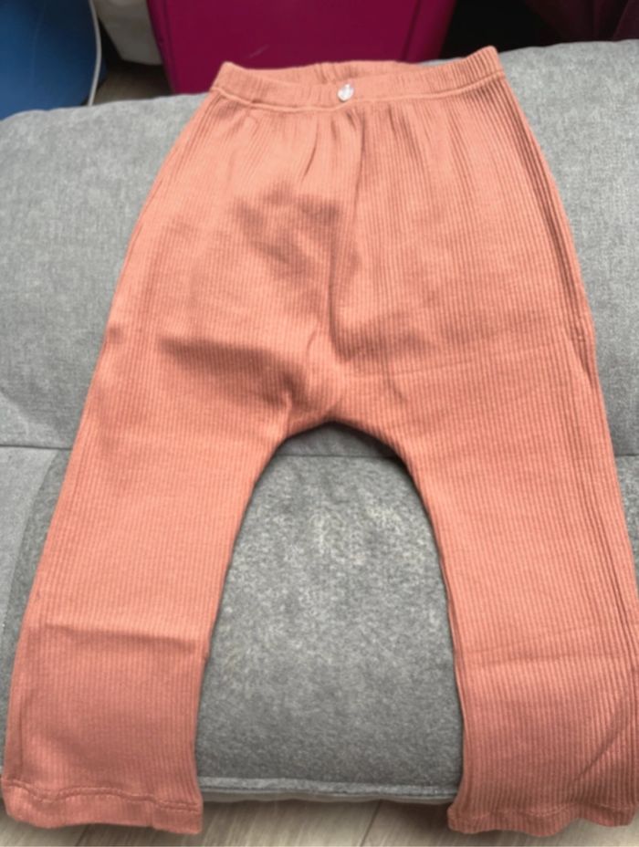 Lot de 2 leggings côtelés rose - photo numéro 2