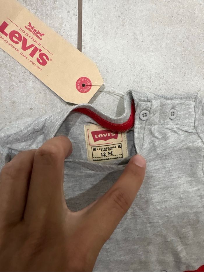 Ensemble levi’s neuf bébé garçon 12 mois - photo numéro 3