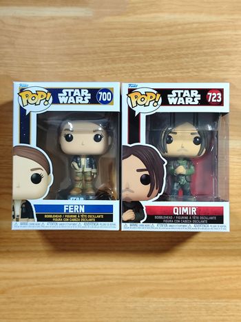 Lot 2 Funko Pop! Star Wars - Fern #700 (Skeleton Crew) & Qimir #723 (The Acolyte)