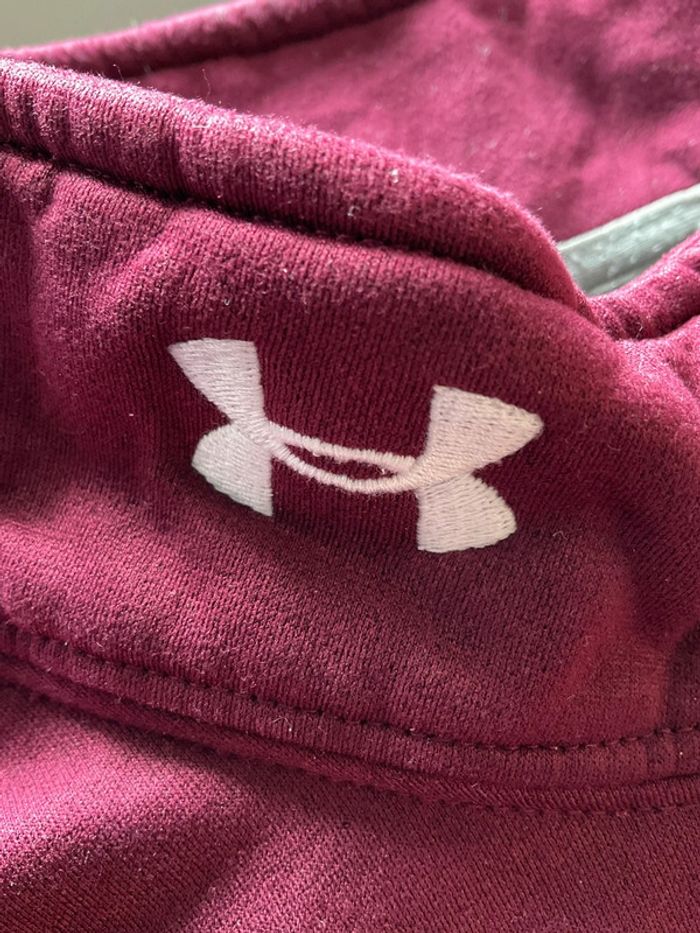 Sweat polaire 1/4 zip bordeaux pour homme Under Armour Minnesota Gophers taille L 322 - photo numéro 4