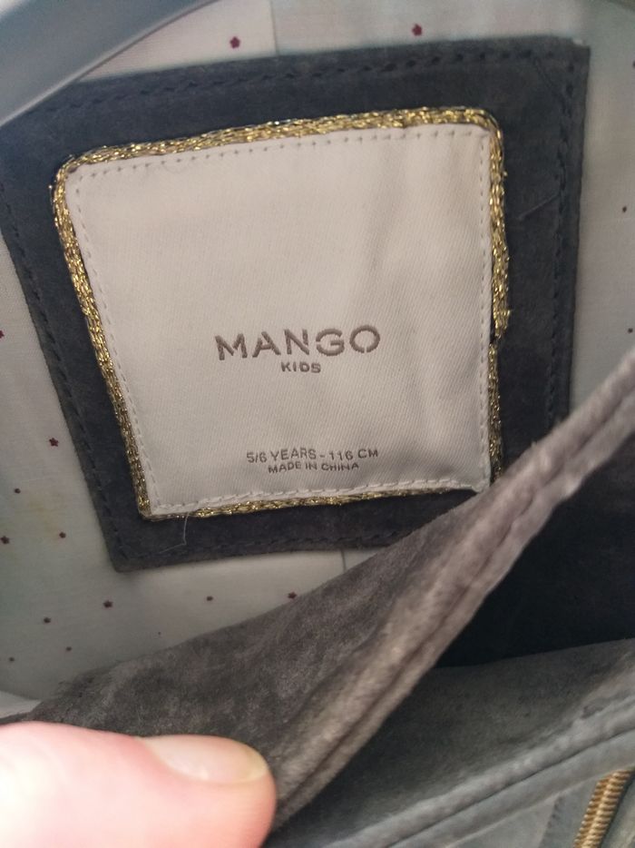 Tres jolie Veste en cuir Mango - photo numéro 4