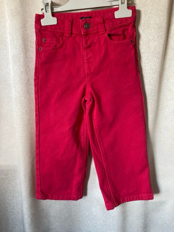 Pantalon jeans fuschia 3 ans kiabi