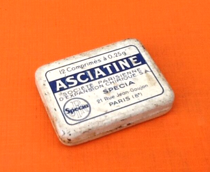 Années 1950 Boite publicitaire lithographiée Asciatine - photo numéro 6