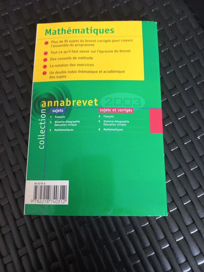Livre Annabrevet mathématiques - photo numéro 2