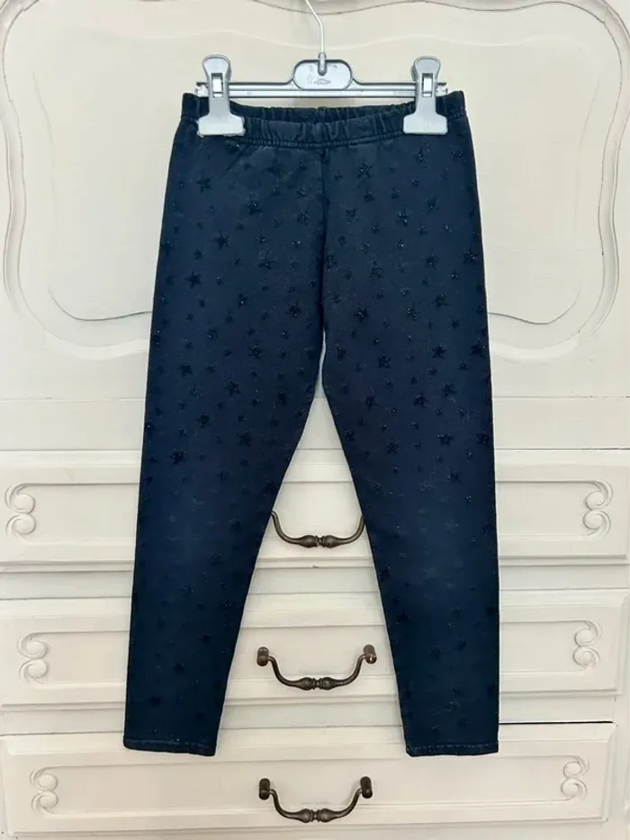 Très beau legging noir à étoile paillette Calzedonia taille 7 - 8 ans