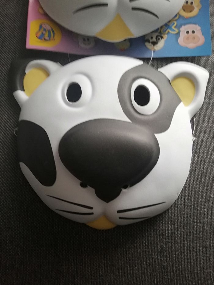Lot de 4 masques chat en mousse pour déguisement - photo numéro 4