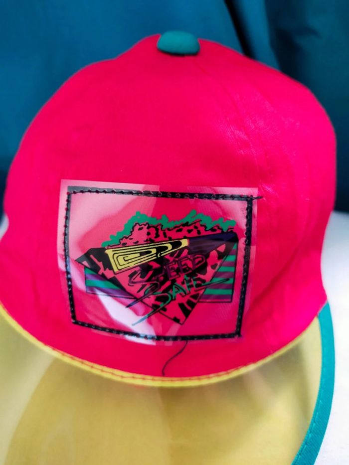 Casquette enfant rétro fluo – style années 80/90 - photo numéro 2