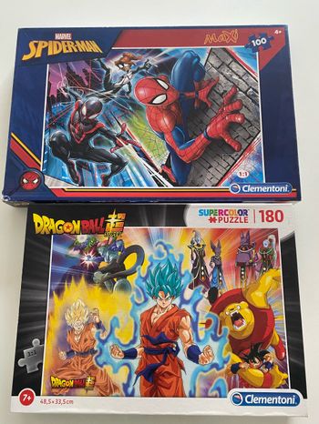 Puzzles Dragon Ball Z et Spiderman