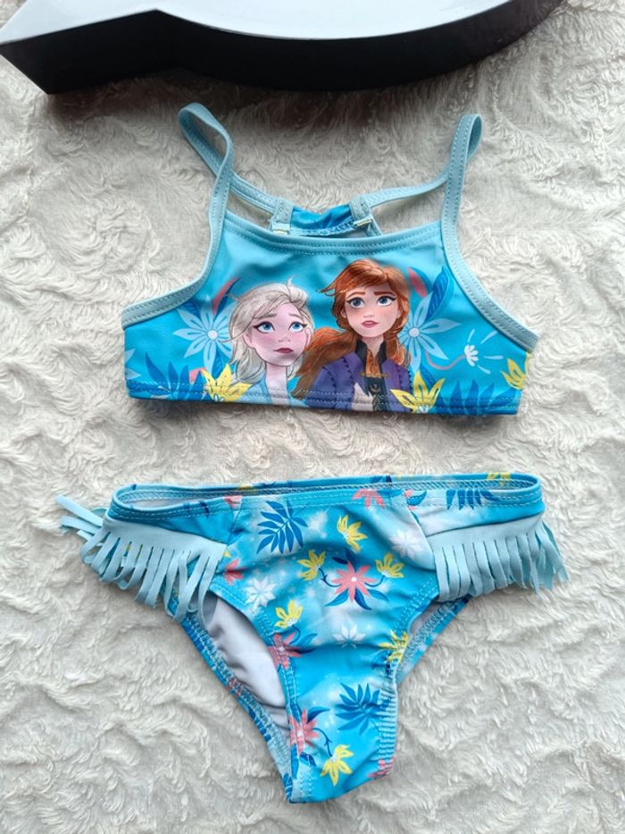 Maillot De Bain 2 Pièces La Reine Des Neiges Pour Fille - Style été Et Piscine
