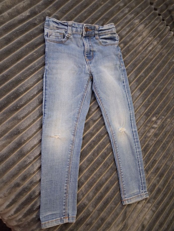 Jeans slim bleu clair 4 ans garçon - photo numéro 2