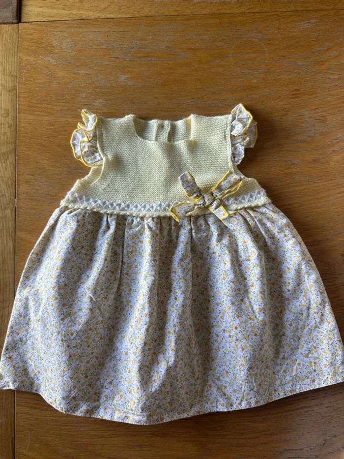 Robe coton et tricot