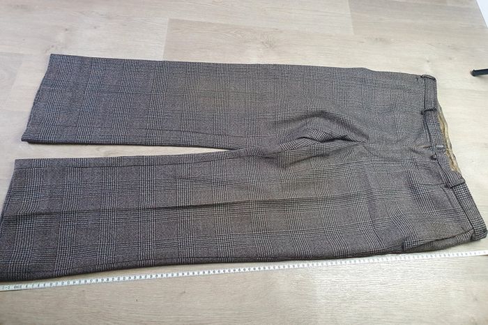 Pantalon Costume Laine Marron / Beige - photo numéro 5