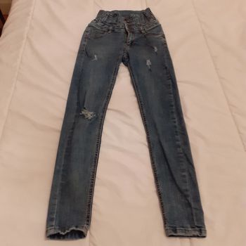 Jeans bleu  taille montante