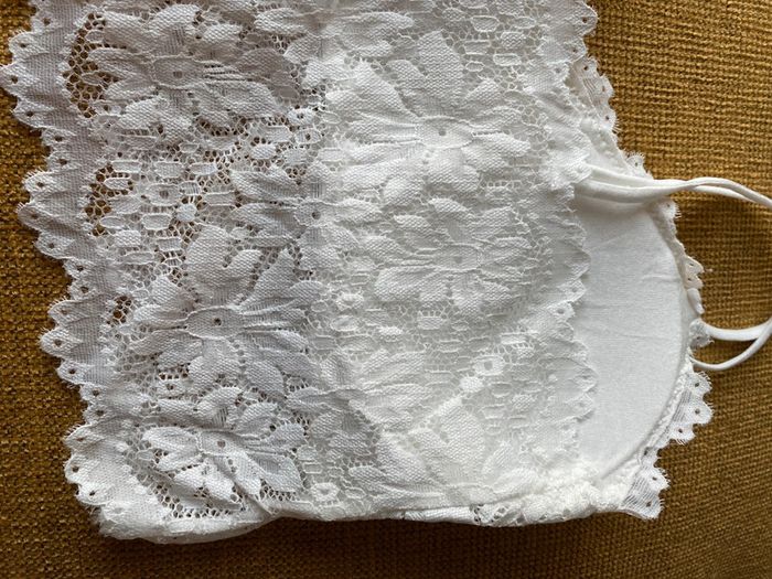 Bustier blanc à dentelle, taille XL - photo numéro 6