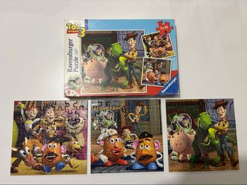 Lot de 3 puzzles 49 pièces 