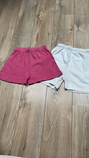 Shorts x2 en coton 24-36 mois