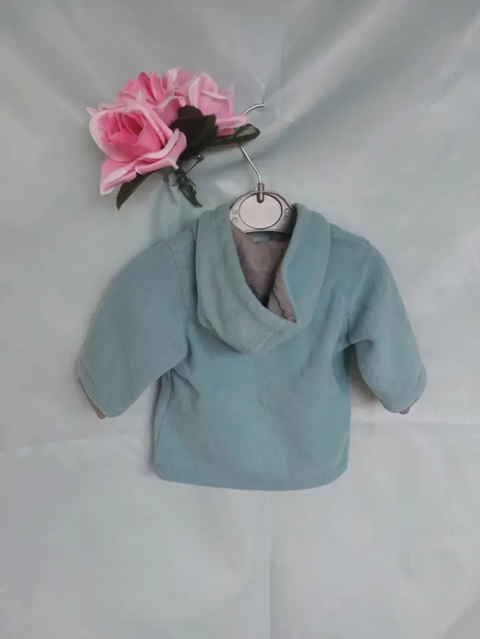 Gilet zippé à capuche polaire mixte Kimbaloo 1 mois - photo numéro 6