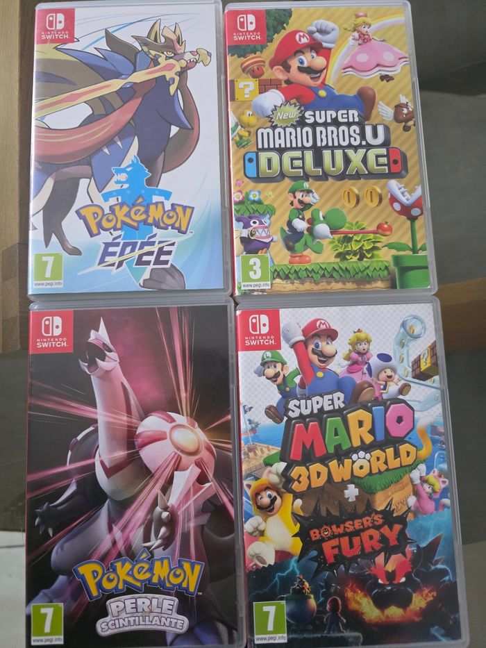 Lots de 4 jeux  switch