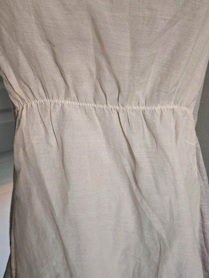 Top Naf Naf bicolore beige et écru taille 38 - photo numéro 4