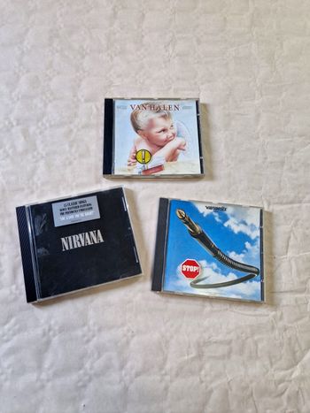 Lot de 3 album Rock / métal, Van Halen  , Nirvana  , Vangelis