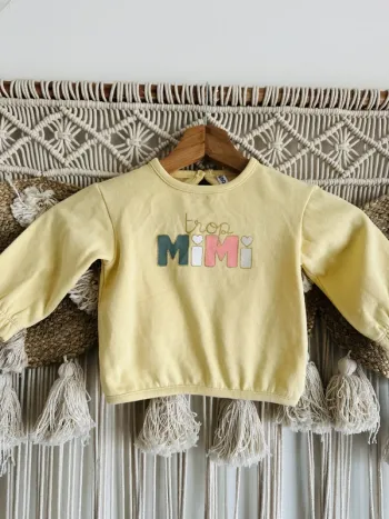 Sweat jaune 18 mois GEMO