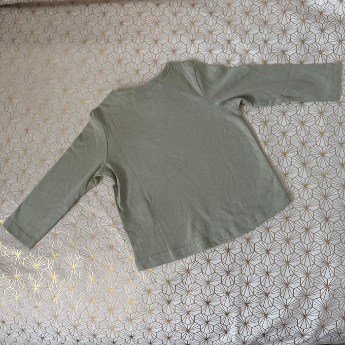 TEE shirt coton BIO  12mois manche longue « super mignon » Neuf NPO - photo numéro 6