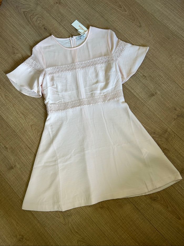Robe rose claire neuve à manches courtes Morgan taille 42 (valeur 85€) - photo numéro 7