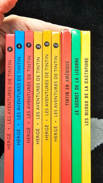 Lot 9 bd tintin