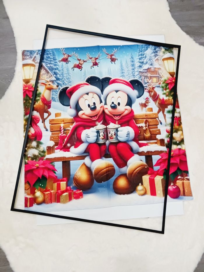 Decoration murale Impression sur toile tissus 70x70 neuf à encadrer