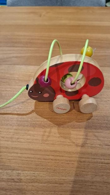 Janod - Coccinelle à tirer et boulier