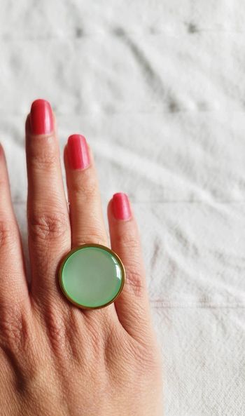 bague en acier inoxydable doré