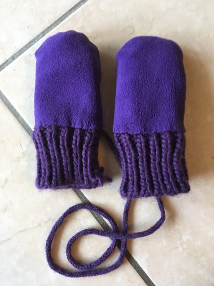 Moufles laine 3/6 mois - photo numéro 6